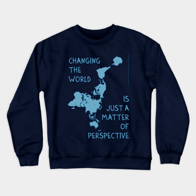 Changing The World Crewneck Sweatshirt by Treherne